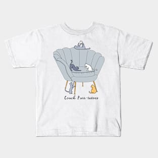 Couch Purr-tatoes Kids T-Shirt